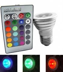 LED Light Bulb with 16 Colors Changing and Wireless Remote Control (3W, E27)