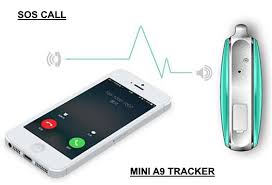 Mini Realtime A9 GPS Tracker Necklace for GSM/GPRS Voice Monitoring Listening and Emergency SOS Alarm with two-way Audio Communication