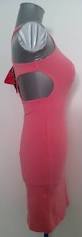 Motel Rocks Rowena Pink Sleeveless Cut Out Back Bandage Bodycon Mini Dress