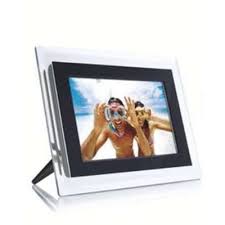 Philips 7FF2FPAS 7" Digital Photo Frame (Clear & Black)