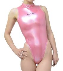 Realise T007SH Big Ladies Shiny Rubberized Swimsuit (4L)