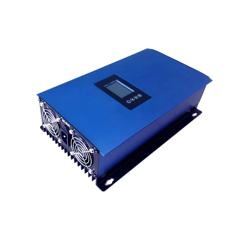 Solar Panel (PV) / Wind Turbine / Battery Discharge Power Mode MPPT Grid Tie Inverter with Limiter, LCD Display and WiFi module